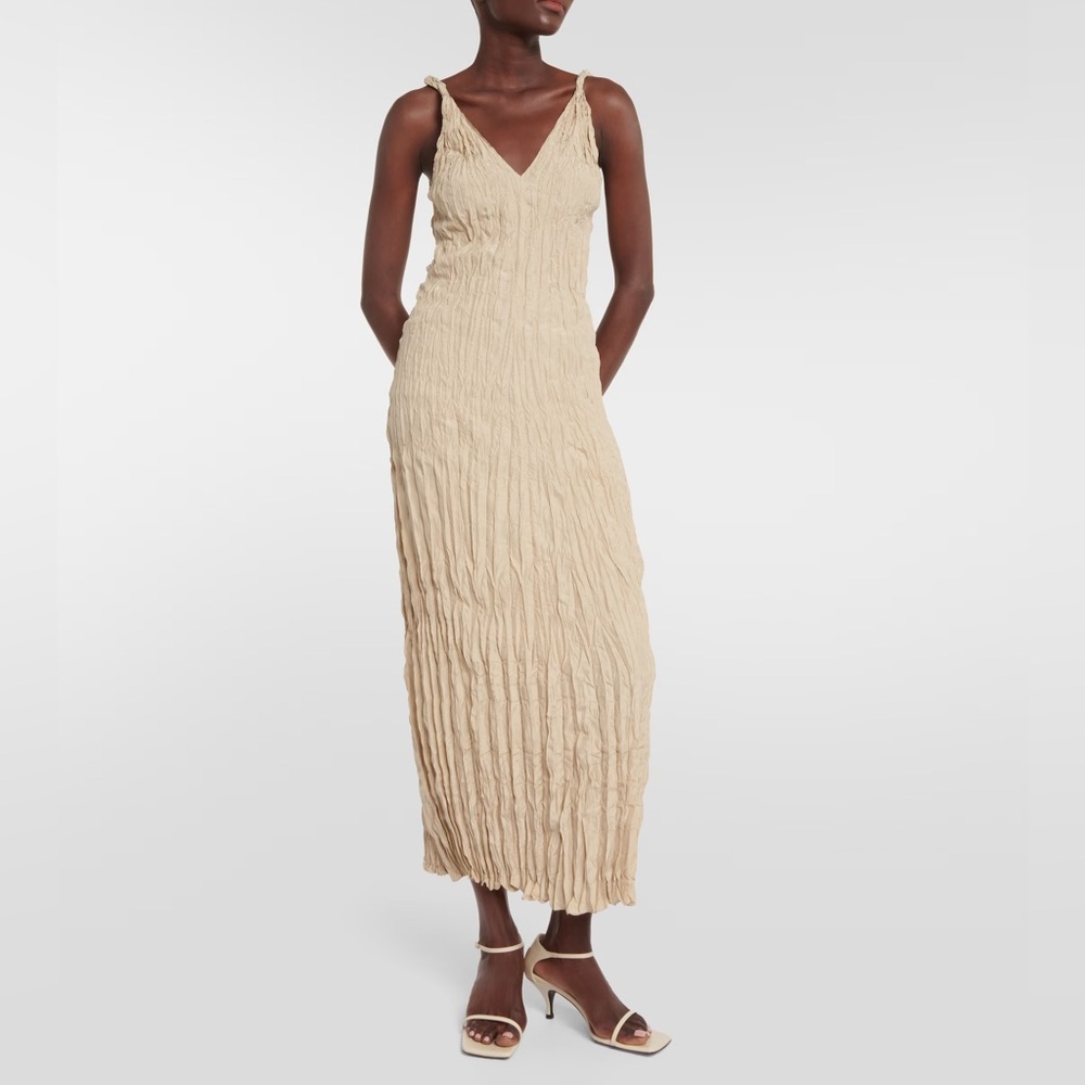 Toteme Crinkle Silk Dress